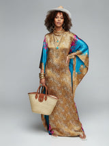AZURE SAHARA SILK KAFTAN