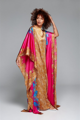 Pink Leopard Kaftan