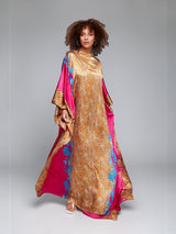 FUCHSIA SAHARA SILK KAFTAN