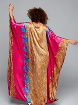 FUCHSIA SAHARA SILK KAFTAN