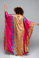 Pink Leopard Kaftan