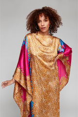 Pink Leopard Kaftan