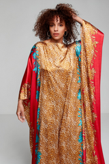 Red Leopard Kaftan