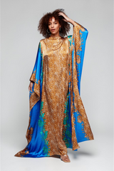 Blue Leopard Kaftan