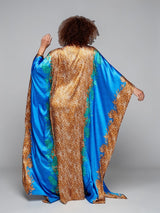 SAHARA AZURE SILK KAFTAN