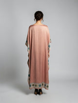 ROSE NOCTURNE SILK KAFTAN