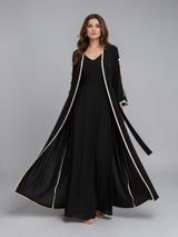 NOIR VEIL SILK KAFTAN