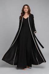 Black Open Abaya