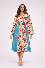 Velvet Embroidered Duster