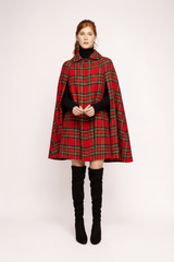 Red Tartan Plaid Cape