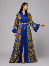 Blue Mosaic Luxe Kimono