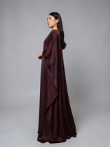 IMPERIAL WINE SILK KAFTAN