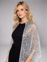 Sheer Silver Sequin Sleeves