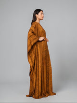 GILDED AMBER SILK KAFTAN