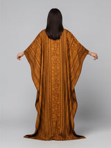 GILDED AMBER SILK KAFTAN