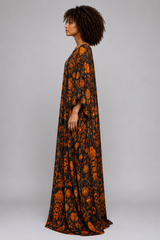 OBSIDIAN HERITAGE SILK KAFTAN