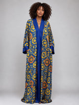 Blue Mosaic Luxe Kimono
