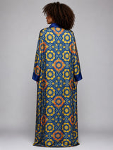 Blue Mosaic Luxe Kimono