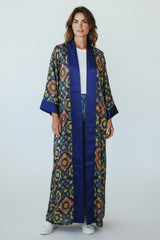 Blue Mosaic Luxe Kimono