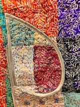 IMPERIAL MOSAIC SILK MID COAT— GOLD TRIM