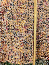 IMPERIAL MOSAIC SILK LONG COAT— GOLD TRIM