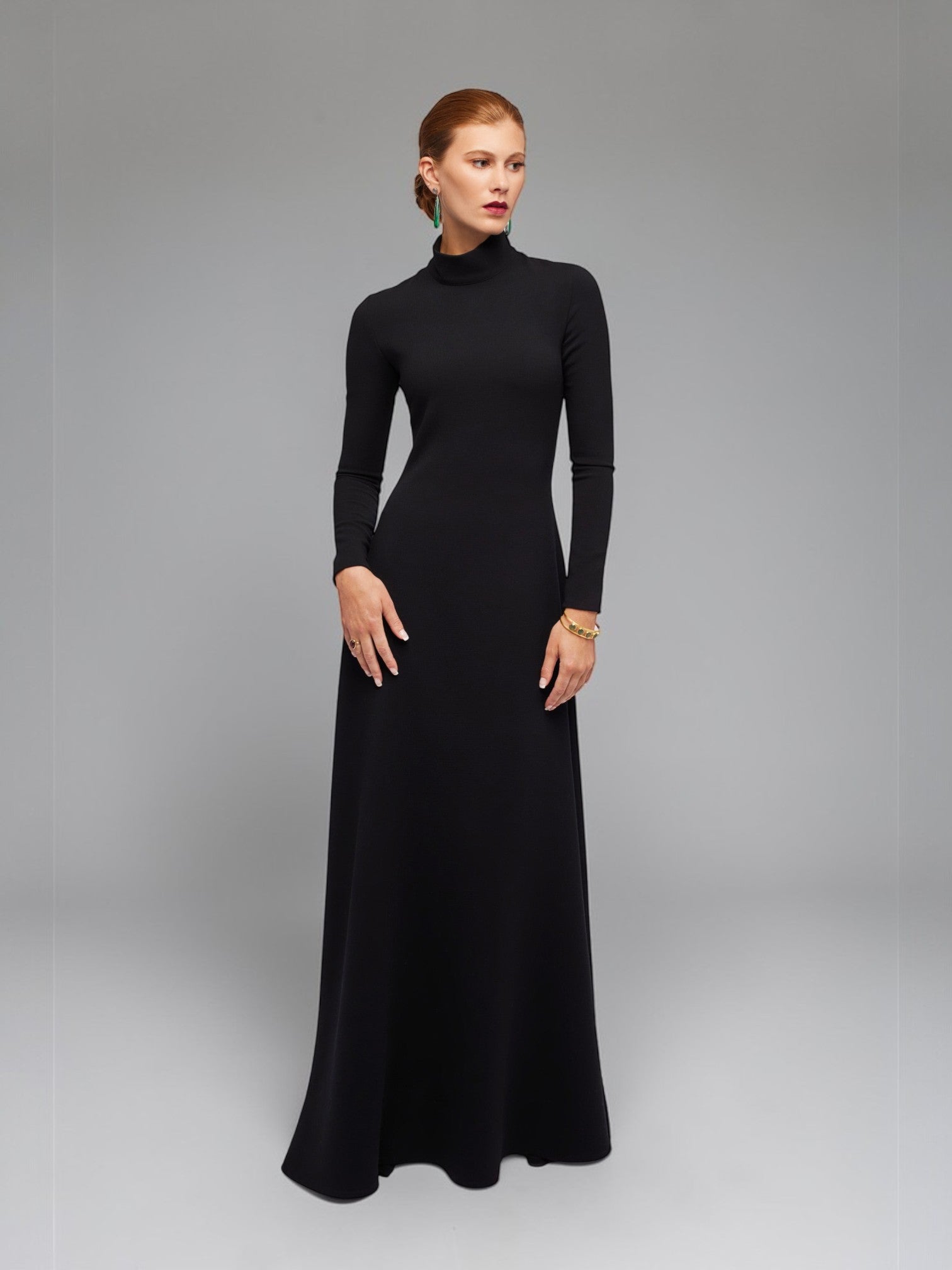 Classic Black A-line Maxi Dress 14 Classic Black A-line Maxi Dress 14