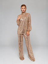 Gold Sequin Blouse