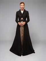 Obsidian Matelassé Opera Coat