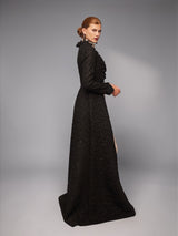 Obsidian Matelassé Opera Coat