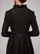 Obsidian Matelassé Opera Coat