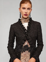 Obsidian Matelassé Opera Coat