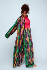 Color Stripes Wide Leg Pants