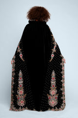 Embroidered Beaded Velvet Cape