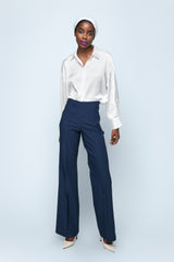 Navy Flare Pants