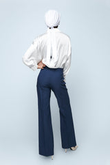 Navy Flare Pants
