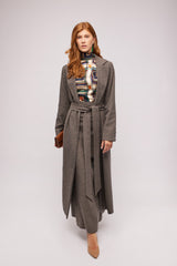 Tweed Herringbone Coat