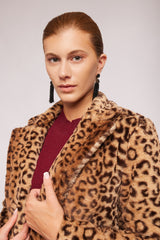 Leopard Faux Fur Coat