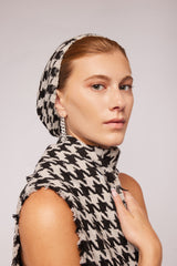 Houndstooth Wool Turbini