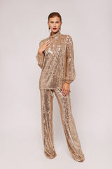 Gold Sequin Blouse