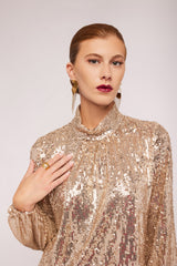 Gold Sequin Blouse