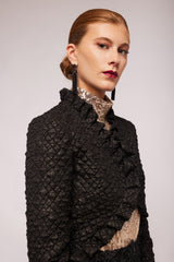 Black Jacquard Bolero