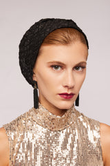 Black Jacquard Turbini
