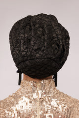 Black Jacquard Turbini