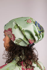 Green Floral Brocade Turbani