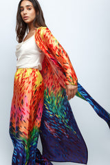 Silky Brushstrokes Printed Pants