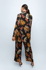 Fall Leaves Wide Leg Pants