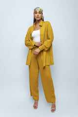 Lemon Mint Textured Linen Shirt