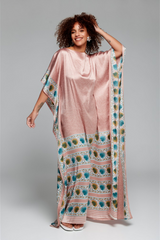 Blush Silk Kaftan