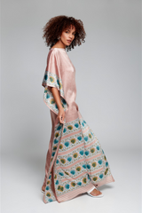 Blush Silk Kaftan