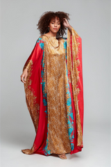 Red Leopard Kaftan